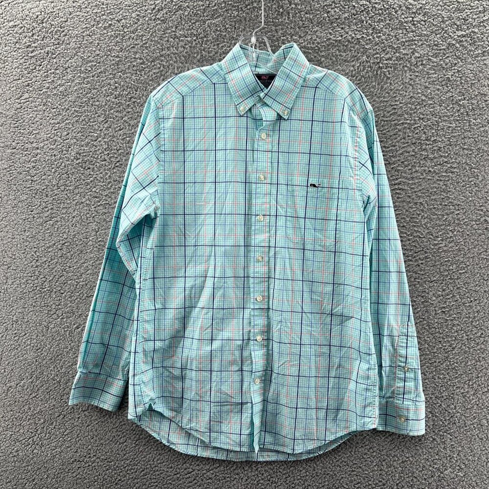 Vineyard Vines Shirt Mens Medium Slim Fit Tucker Shirt Long Sleeve Button-Down